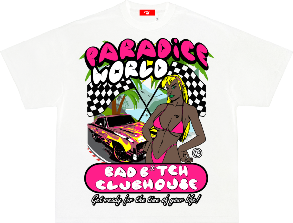 Bad B*tch Clubhouse Tee (White)